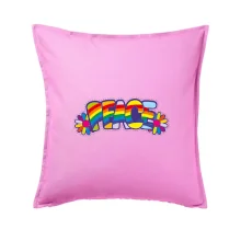 Peace nápis duhový