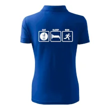 Eat sleep run čtverce