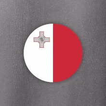 Vlajka Malta kulatá velká
