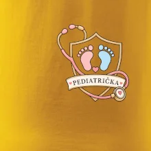 Pro nejmenší - pediatrický štít s otisky nožiček