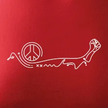 Pěst a symbol míru