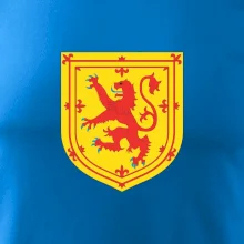 Skotský lev na hrudi