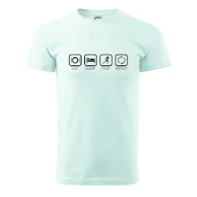 Eat sleep run repeat v řadě