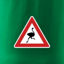 Dopravní značka - Pozor pštros