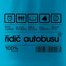 Čárový kód řidič autobusu