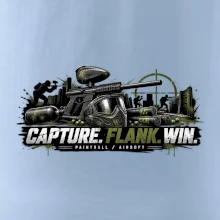 Taktika capture flank win paintball