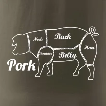 Prase nákres rozřezání