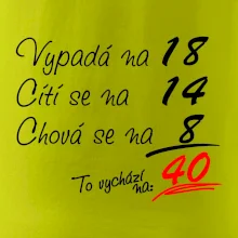 Vypadá, cítí se, chová se - 40 let Vypadá, cítí se, chová se - 40 let