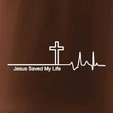 Jesus Saved My Life kříž ekg