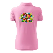 Peace symbol prorostlý květinami