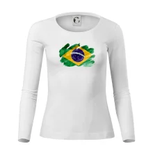 Brazílie vlajka vodové barvy Brazílie vlajka vodové barvy