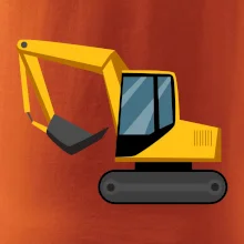 Bagr bez nápisu  z boku