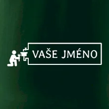 Instalatér - jméno v rámečku