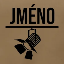 Jméno a nápis na zádech - stage crew