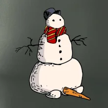 Sněhulák se spadlým nosem