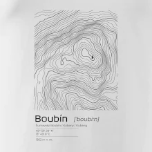 Boubín - vrstevnice v obdélníku
