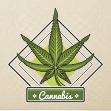 Cannabis list kosočtverec