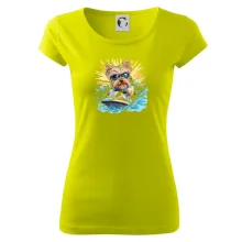 Yorkšírský teriér na vodním skútru