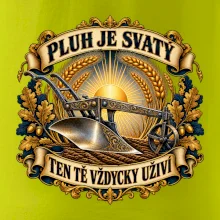 Posvátný pluh s pšeničnou svatozáří