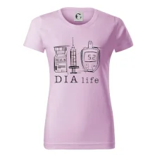 D I A life - kreslený insulin injekce a glukometr