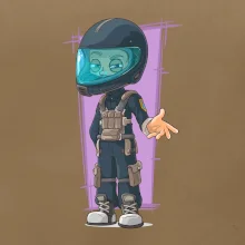 Vesmírný voják fialový