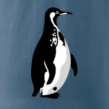 Tučňák černobílý z boku