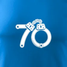 Narozeninové tričko pro policajta - pouta 70