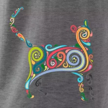 Kočka barevné křivky