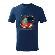 Malý hasič - auto a dinosaurus