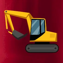 Bagr bez nápisu  z boku