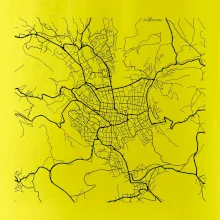 Mapy měst černobílé Jablonec nad Nisou