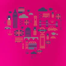 Anglie symboly srdce