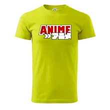 Anime nápis červený