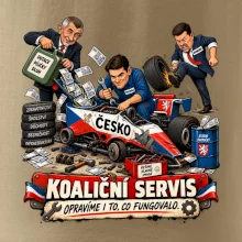 Macinka opravuje závodní auto ČESKO