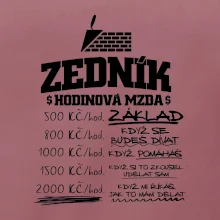 Hodinová mzda zedník