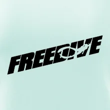 Freedive - nápis s potápěčem