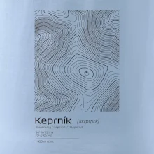 Keprník - vrstevnice v obdélníku