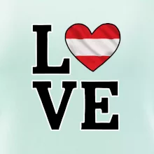 Love Rakouská vlajka