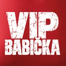 VIP babička černá grunge typografie