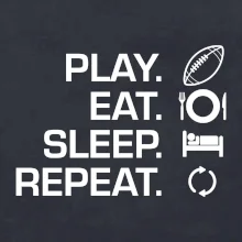 Play Eat Sleep Repeat americký fotbal