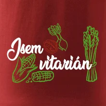 Jsem vitarián - nápis