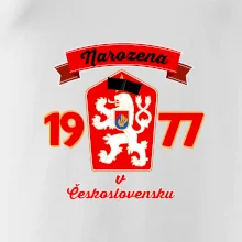 Narozena v Československu - Přelepený znak 1977