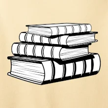 Knihy černobílé na sobě