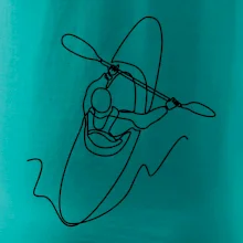 Kajak  ze shora jedním tahem