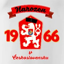 Narozen v Československu - Přelepený znak 1966