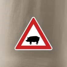 Dopravní značka - Pozor prase domácí