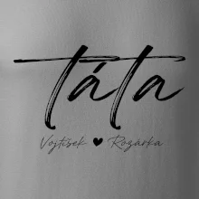 Triko táta psací se jmény dětí