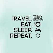 Eat sleep travel - Velký  přívěs