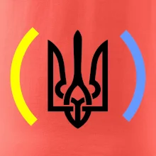 Ukrajina trojzubec s barvami