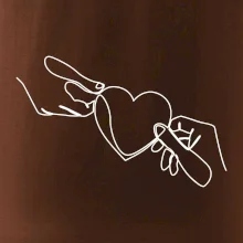 Dvě ruce a srdce jedním tahem